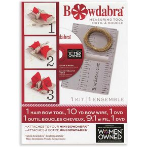 Moex Ribbon Bowdabra Mini Bow and Favor Maker, Grey