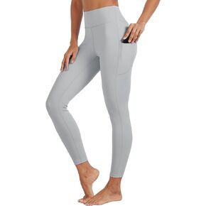 TACVASEN Women's Leggings with Pockets Tummy Control Workout High Waisted Athletic Buttery Soft Yoga Ankle Pants 25''
