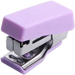 1Pc Mini Purple Stapler Portable Binding Machine Morandi Color Metal Stapler Student Stationery Office Products,Desktop Staplers Small in Size,Manual Staplers