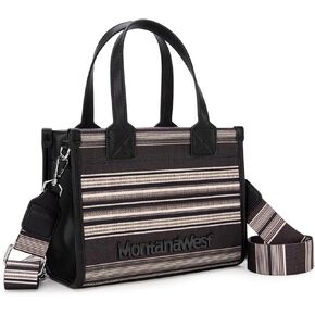 Montana West Small Tote Purses for Women Striped Crossbody Top-Handle Bags