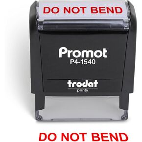 Promot Do Not Bend Stamp - Self Inking Rubber Stamp - Custom Stamp, Rubber Stamps, Ink Stamps, Stamps for Mailing, Custom Stamps Self Inking, Rubber Stamps Custom, Stamp Dispenser