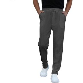 FZNHQL Men's Fashion Casual Lounge Pants with Elastic Waist Drawstring Trendy Textured Fabric Athletic Trousers and Pockets