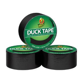 Duck 285635 Color Duct Tape 3-Pack, 1.88 Inches x 20 Yards, 60 Yards Total, 3-Roll Pack, White, 3 Piece