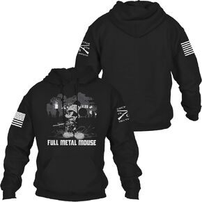 Grunt Style Full Metal Mouse Men's Pullover Hoodie