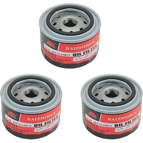3-PACK BAIZHIHUA LF-6511 Premium Oil Filter Replace 35-877761Q01, 877761Q01, 35-877761K01, 18-7758 Fits Mercury and Mariner 75HP 80HP 90HP 100HP 115HP 135HP 150HP Outboard Engine EFI 4-Stroke Outboard