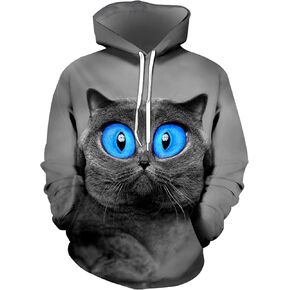 sanatty Unisex Hoodies 3D Print Galaxy Pullover Hooded Sweatshirt Hoodies with Big Pockets for Teen Men, Teen Boy, Women