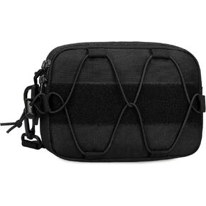 Tactical Molle Admin Dump Pouch, Molle Pouches for Vest Utility EDC Pouch Bag Dual-Purpose Sub Abdominal Dangler Drop with Molle Loop Back Strap