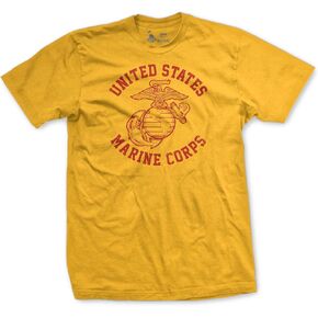 US Marine Corps Shirt for Men | 100% USA Cotton, Crewneck Marines Shirt | US Marine Corps Apparel