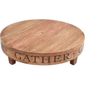 Mud PIe Wood Riser, Gather, 10" Dia