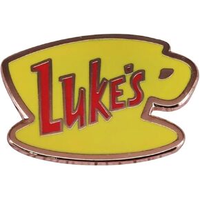 Luke's Diner Gilmore Yellow Coffee Cup TV Show 1.25" Enamel Pin Badge