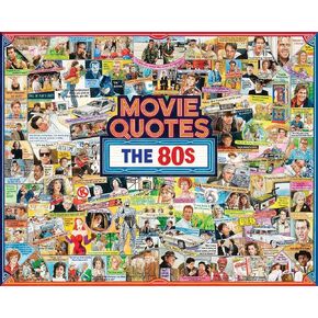 White Mountain Puzzles Movie Quotes The 80s 1000 Piece Jigsaw Popular Pop Culture Puzzle