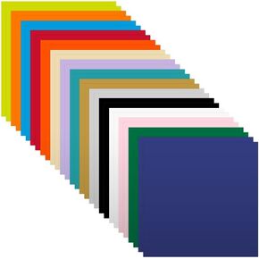 YOFONE Smart Removable Vinyl for Cricut Explore 3 & Maker 3, Assorted Colors Vinyl Adhesive Bundle, 30 Sheets 13in x 13in