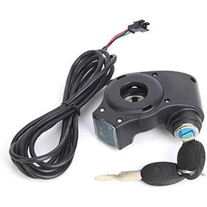 Thumb Throttle,LED Digital Display Battery Voltage Switch Power with Key Lock for All Kinds of Electric Vehicles (12V to 99V)