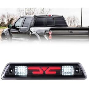 2 in 1 Third Brake Light for Fo-rd F150 2009-2014, with High Mount Stop Light & Cargo Lamp, 3rd Brake Light Smoked Rear Cab LED Brake Light, F150 Accessories