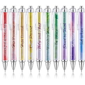 Mr. Pen- Christian Pen Set, 10 Pack, Gradient Style, Black Ink, Bible Verse Pens, Christian Pens for Women, Bible Pens No Bleed Through, Ballpoint Pens Ballpoint, Inspirational Pens