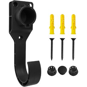 EV Charger Cable Holder SAE J1772 - Wall Mount EV Charging Holster Dock for BMW, Chevy Bolt, Volt, Nissan Leaf, Fiat, Ford F-150, Mustang Mach-E, Volkswagen, and More