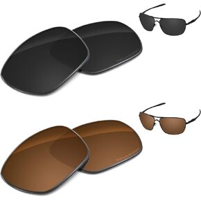Performance Replacement Lenses for Oakley Plaintiff Squared Polarized Etched - Value Pack
