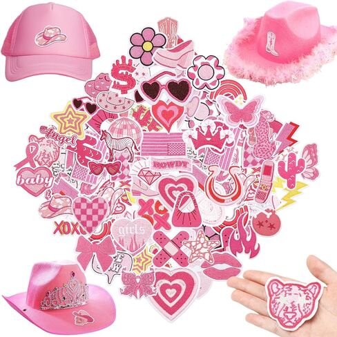 Thiccywoov 80 Pcs Summer Iron on Patches for Trucker hat Beach Hawaiian Sew on Embroidered Cute Patches Applique Repair DIY Crafts for Clothing Hat Backpacks Shirt Jeans Bag Clothes in Kuwait