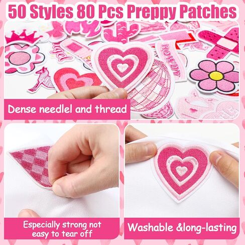 Thiccywoov 80 Pcs Summer Iron on Patches for Trucker hat Beach Hawaiian Sew on Embroidered Cute Patches Applique Repair DIY Crafts for Clothing Hat Backpacks Shirt Jeans Bag Clothes in Kuwait