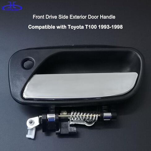 80871 مقبض الباب الخارجي لجانب السائق الأمامي لسيارة Toyota T100 1993-1998، يستبدل TO1310135، 6922034020، إطار أسود | مع رافعة من الكروم in Kuwait