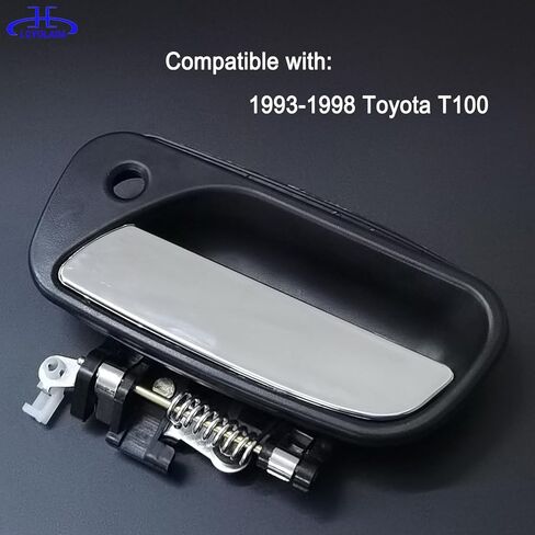 80871 مقبض الباب الخارجي لجانب السائق الأمامي لسيارة Toyota T100 1993-1998، يستبدل TO1310135، 6922034020، إطار أسود | مع رافعة من الكروم in Kuwait