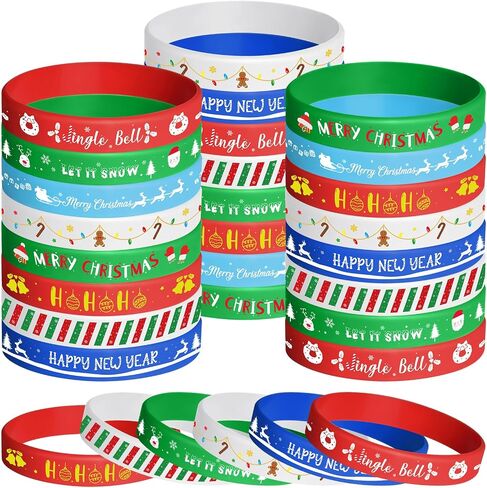 NEBURORA 48 Pcs St. Patrick's Day Silicone Bracelets Green Lucky Shamrock Rubber Wristbands for St Patricks Day Accessories Party Decoration Favors in Kuwait