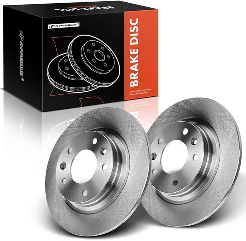 A-Premium 11.00 inch (280mm) Rear Solid Disc Brake Rotors Compatible with Select Ford, Lincoln, Mazda and Mercury Models - Fusion 2006-2012, 6 2003-2013, MKZ 2007-2012, Zephyr 2006, Milan 2006-2011 in Saudi Arabia