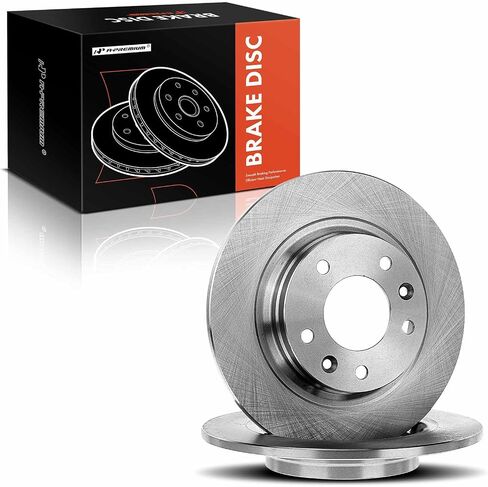 A-Premium 11.00 inch (280mm) Rear Solid Disc Brake Rotors Compatible with Select Ford, Lincoln, Mazda and Mercury Models - Fusion 2006-2012, 6 2003-2013, MKZ 2007-2012, Zephyr 2006, Milan 2006-2011 in Saudi Arabia