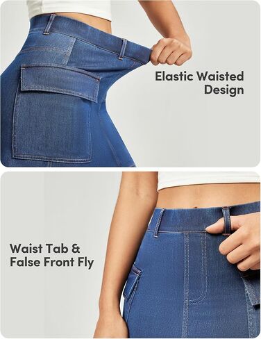 Cargo Skirt Denim Jean Skirt for Women High Stretchy Mini y2k Skirt with Pockets in Kuwait