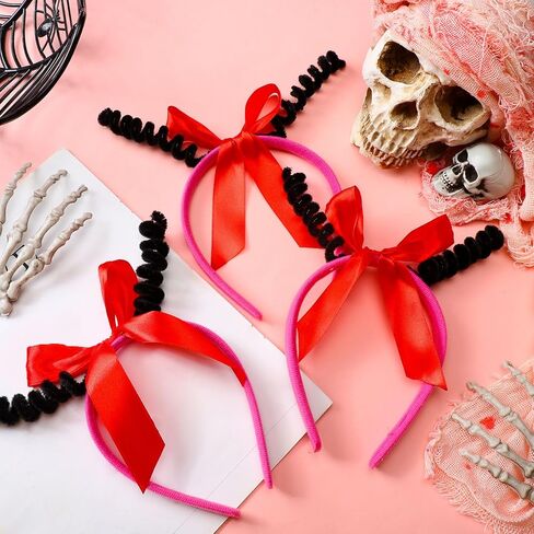 8 قطع عيد الميلاد القوس الأحمر عقال أسود علة هوائي عقال الخنفساء النحل الحشرات الشعر الفرقة زي ملحق للجنسين الكبار حجم واحد لتأثيري حزب صور الدعائم عيد الميلاد عيد الميلاد الملحقات in Kuwait