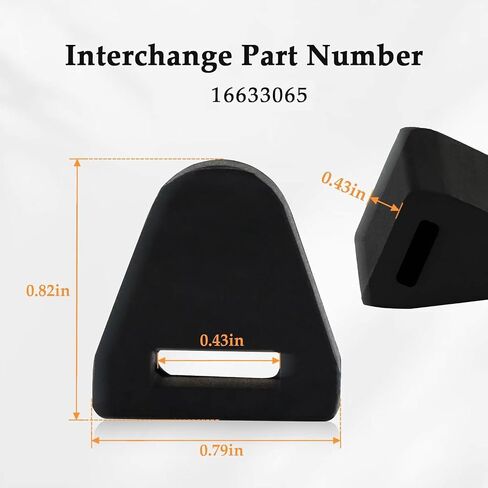 HIMARKLIF 2PCS RH&LH Tailgate Latch Rubber Bumpers Stop Compatible with Chevy Silverado，GMC Sierra Pickup 1999-2007 Replace#：16633065 in Saudi Arabia