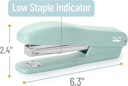Mr. Pen- Staplers for Desk, 2 Pack with 200 Staples, 20 Sheet Capacity, Blue, Office Stapler, Desk Stapler, Stapler with Staples, Stapler Set in Saudi Arabia