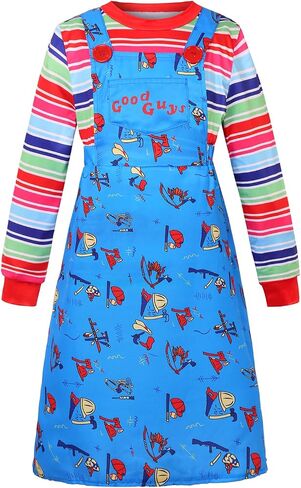 Kids Nighrmare Killer Doll Costume Dress Girls Halloween Costumes Toddler Scary Killer Good Cosplay Outfit in Saudi Arabia