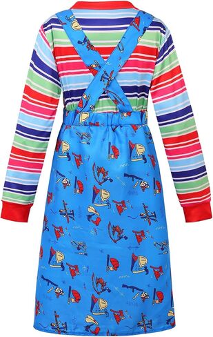 Kids Nighrmare Killer Doll Costume Dress Girls Halloween Costumes Toddler Scary Killer Good Cosplay Outfit in Saudi Arabia