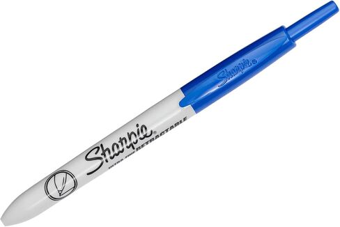 Sharpie Retractable Permanent Markers - Ultra Fine Marker Point Type - Blue - 12 Pk in Saudi Arabia