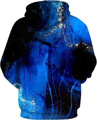 sanatty Unisex Hoodies 3D Print Galaxy Pullover Hooded Sweatshirt Hoodies with Big Pockets for Teen Men, Teen Boy, Women in Saudi Arabia