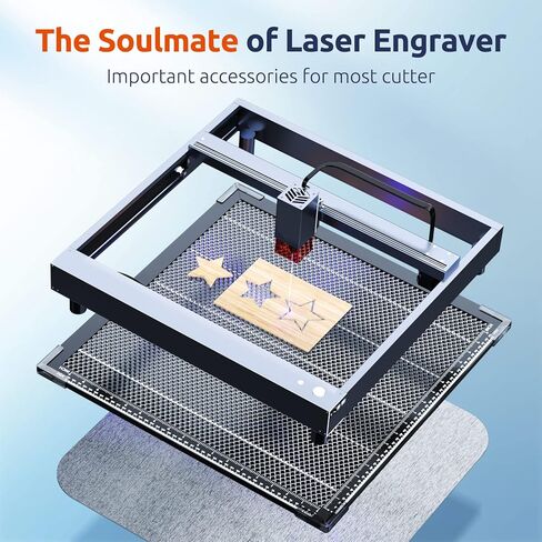 Honeycomb Laser Bed 11.8"x 7.9"x 0.87" for Laser Engraver with 14pcs Laser Materials, Working Bed with Aluminum Panel for CO2 Laser Cutter Machine Desktop-Protect, Heat Dissipation, Smooth Edge Cut in Saudi Arabia