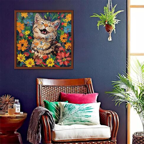 Cat Puzzles for Adults 1000 Pieces and up, PICKFORU Kitty Puzzle Collection Colorful Flower, Animal Jigsaw Puzzles for Cat Lovers in Saudi Arabia