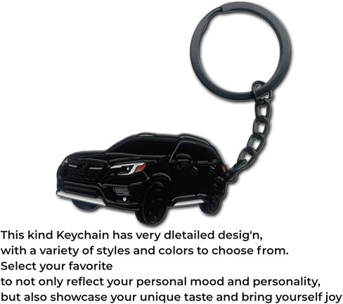 Car Keychain for FORESTER Accessories Metal Enamel Key Chain Ring 3D Model car Key chain in Saudi Arabia