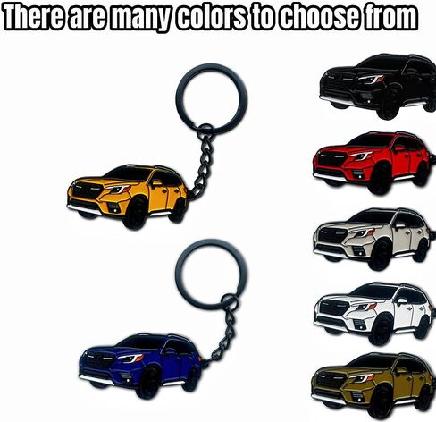 Car Keychain for FORESTER Accessories Metal Enamel Key Chain Ring 3D Model car Key chain in Saudi Arabia