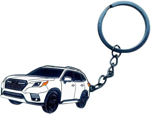 Car Keychain for FORESTER Accessories Metal Enamel Key Chain Ring 3D Model car Key chain in Saudi Arabia