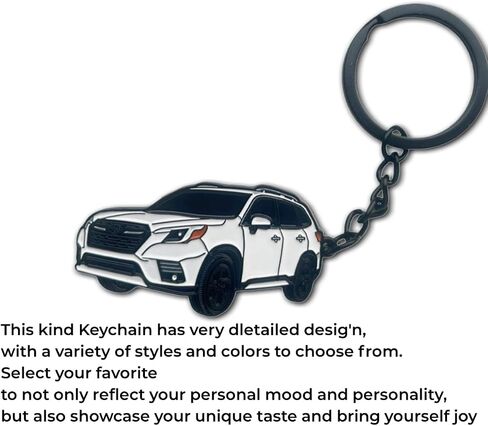 Car Keychain for FORESTER Accessories Metal Enamel Key Chain Ring 3D Model car Key chain in Saudi Arabia