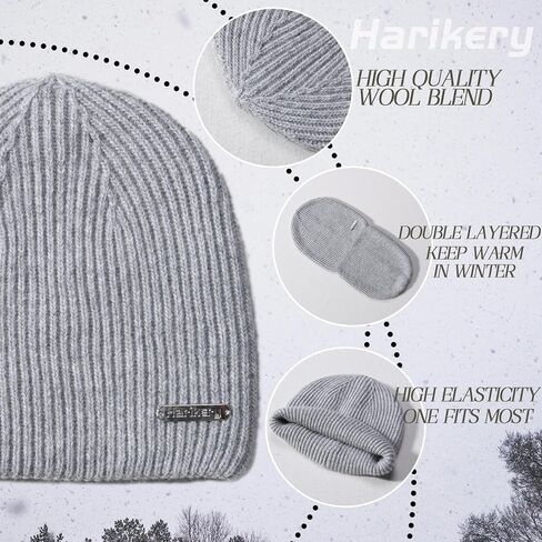 cashmere beanie hat scarf set for women winter knit long scarf neck warmer stylish beanie unisex gift set in Kuwait