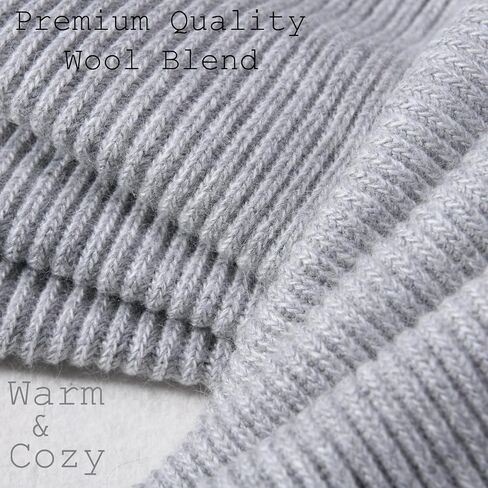 cashmere beanie hat scarf set for women winter knit long scarf neck warmer stylish beanie unisex gift set in Kuwait