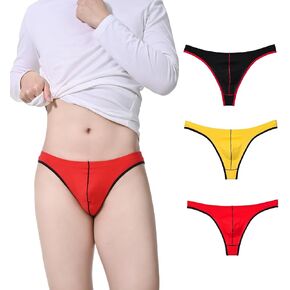 Men's Cotton Thong, Comfortable,T-Back Fashionable Choice - 95% Cotton + 5% Spandex