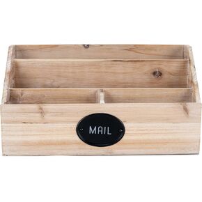 Nat & Jules هذا وذاك منظم بريد خشبي طبيعي مقاس 11.5 × 6 in Kuwait