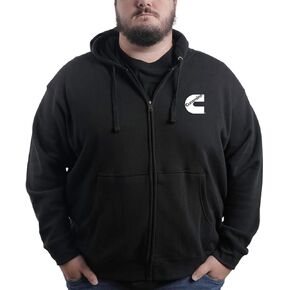 Cummins Men's Sweatshirt Black Zipper Hoodie