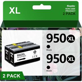 950XL and 951XL Ink Cartridges Combo Pack Replacement for HP 950 951 Ink Cartridges Combo Pack Compatible with HP Officejet Pro 8600 Cartridges 8620 8110 8625 8630 Printers, 5 Pack