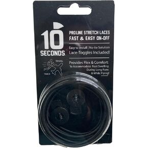 10 Seconds - Elastic-Laces: No-tie laces, Athletic, Running and Triathlon Laces, stretch Fit Comfort, All Ages and Athletes