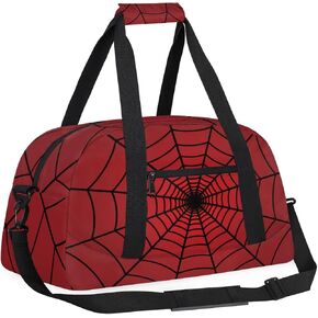 Kids Overnighter Duffel Bags for Boys Girls, Checkerboard Carry-On Size Sports Gym Bag for School Practice or Overnight Travel Weekender Sleepover Tote Bag